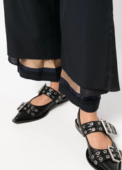 FEMININE BUCKLE BALLERINAS - Ganni Look-a-like